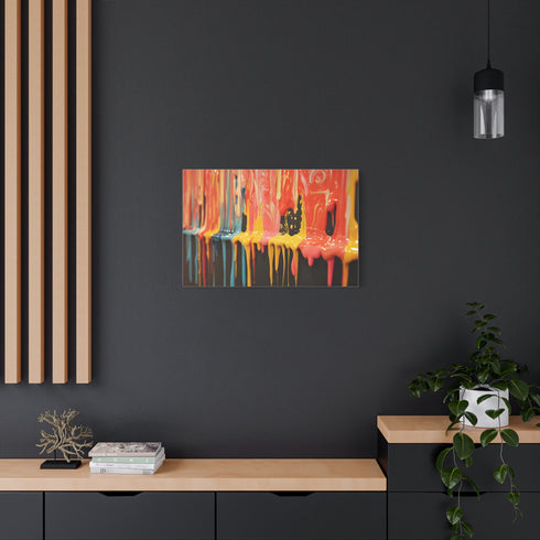 Dripping Paint Forming Universe — Canvas Wall Art — Product Detail View 8