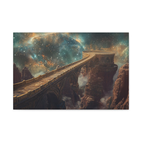 Celestial Bridge over Cosmic Canyon (Edition II) — Canvas Wall Art — Front Gallery-Wrapped Canvas View