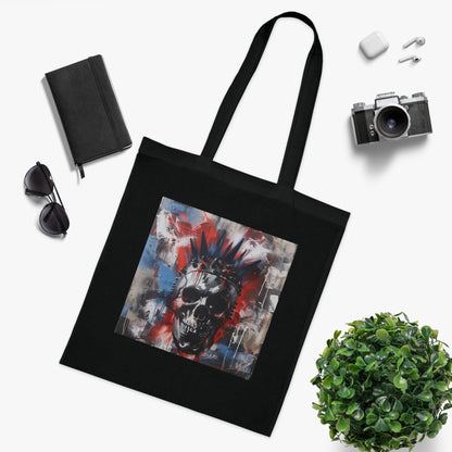 Rebel Skull Tote Bag