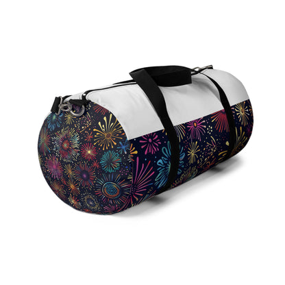 Fireworks Festive Duffel Bag | Duffle Bags | Accessories, All Over Print, AOP, Assembled in the USA, Assembled in USA, Bags, Duffle, Made in the USA, Made in USA | Prints with Passion