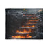 Lava Staircase in Frozen Jungle Plush Fleece Throw Blanket