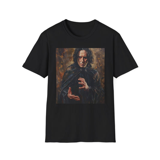 Shadows and Secrets: The Enigmatic Soul of Severus Snape | T-Shirt | Cotton, Crew neck, DTG, Men's Clothing, Neck Labels, Regular fit, T-shirts, Women's Clothing | Prints with Passion