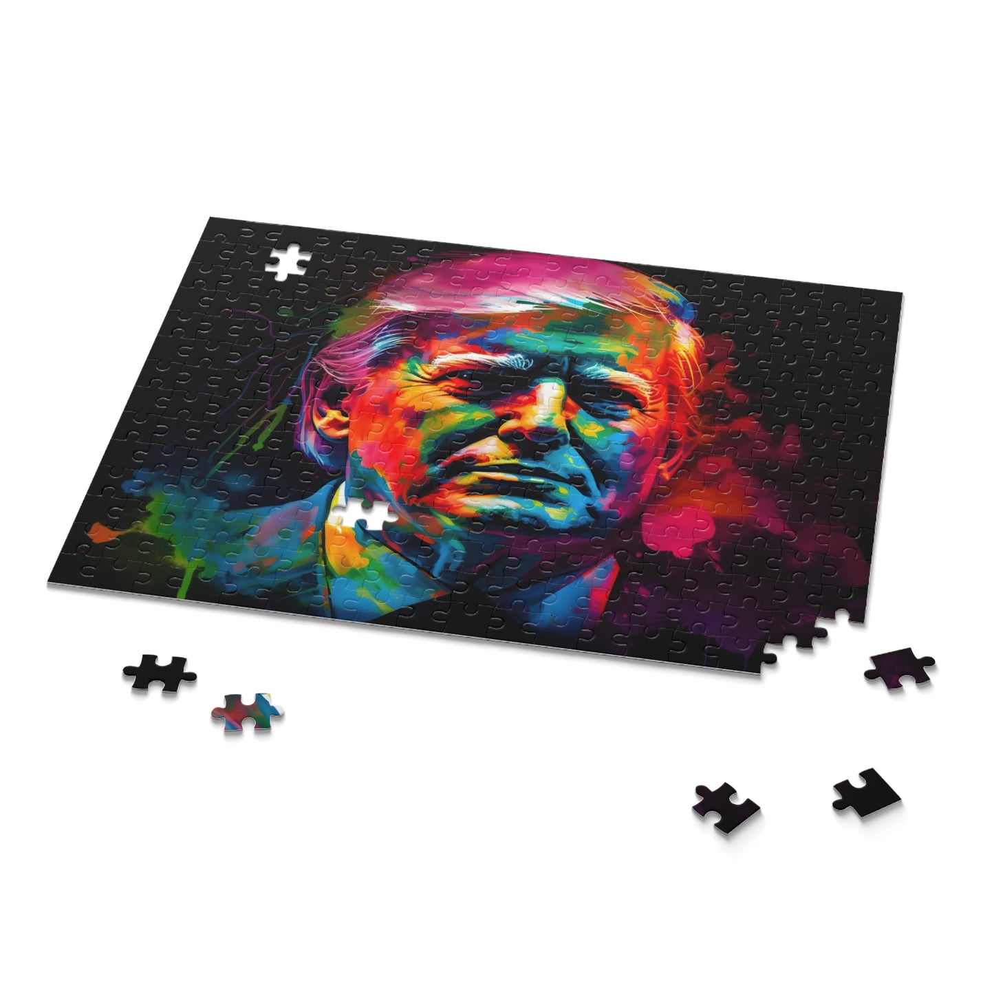 Trump Neon Watercolor Puzzle