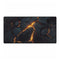 Cracked Earth with Glowing Veins — XL & XXL Desk Mat — Full Top-Down Artwork View