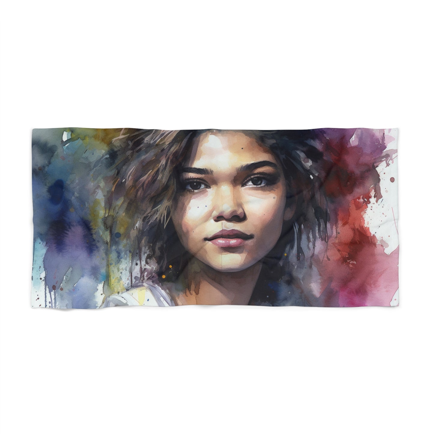 Zendaya Watercolor Beach Towel | Home Decor | Bath, Bathroom, Home & Living, Seasonal Picks, Summer Challenge Picks, Towel, Towels | Prints with Passion