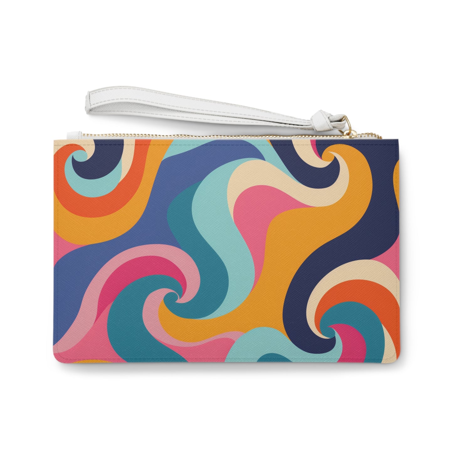 Retro Waves Clutch Bag