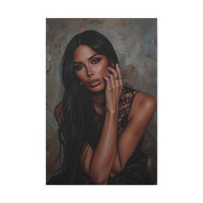 Kim Kardashian Canvas: A Vision of Glamour with KKW Fragrance | Canvas | Art & Wall Decor, Canvas, Fall Picks, Hanging Hardware, Home & Living, Indoor, Top Spring Products, Valentine's Day promotion | Prints with Passion