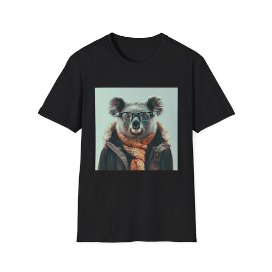 Koala-Tea Connoisseur: Hipster Koala T-Shirt | T-Shirt | DTG, Men's Clothing, Regular fit, T-Shirts, Unisex, Women's Clothing | Prints with Passion