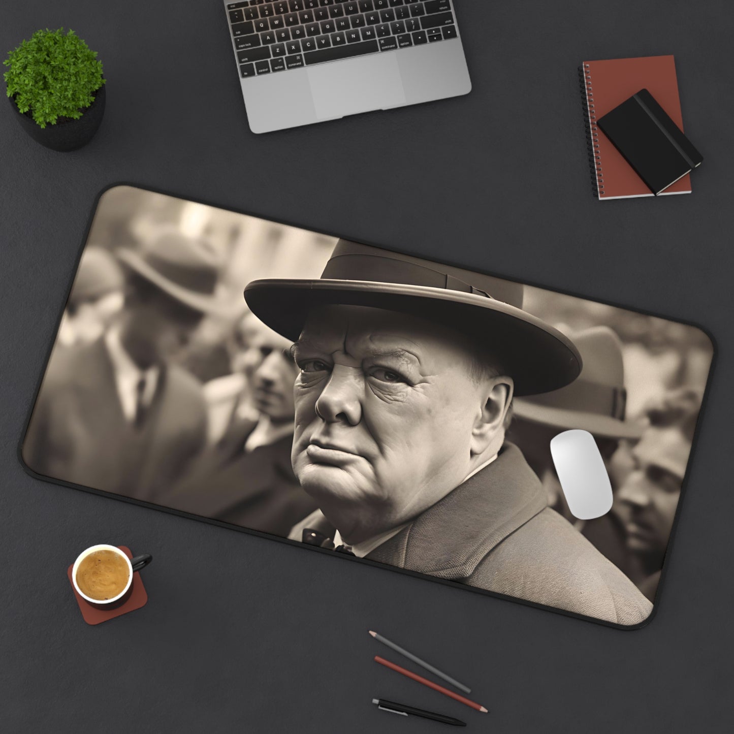 Churchill's War Room Desk Mat | Desk Mat | Accessories, Back-to-School, Desk, Fall Bestsellers, Home & Living, Mouse pad, Mouse Pads, Mousepad, Seasonal Picks, Stationery, TikTok | Prints with Passion