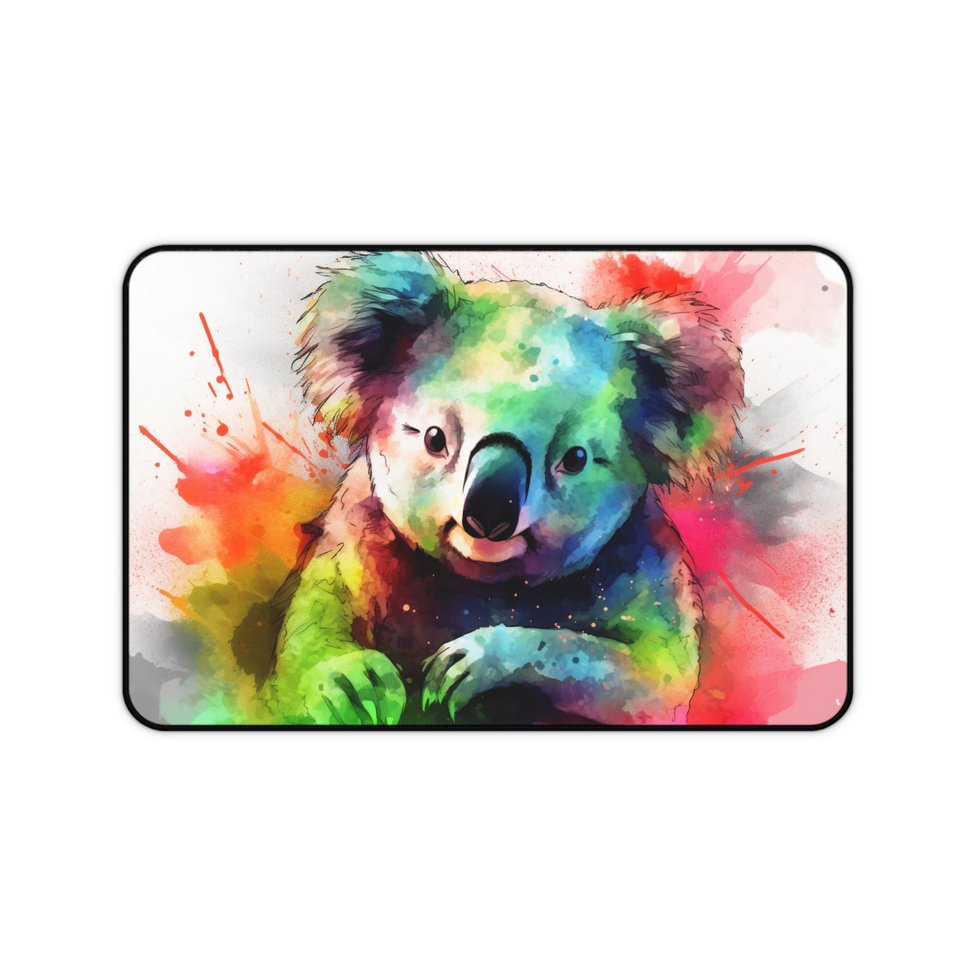 "Adorable Koala Watercolor Desk Mat, Protect Your Workspace in Style"