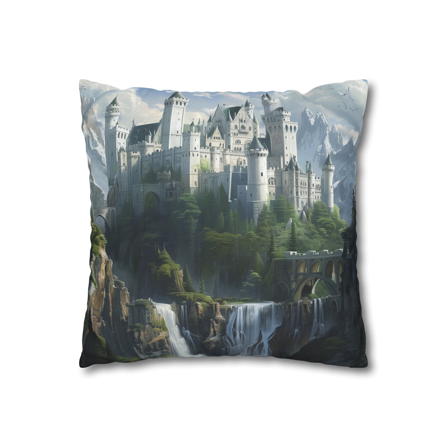 Enchanting Castle in the Clouds Pillowcase - Dreamy and Magical Design for a Cozy Night's Sleep