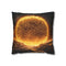 Planet Made of Glowing Honeycomb — 40×40 Cushion Cover — Front 40×40 cm Square Cushion View