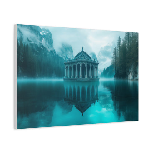 Glass Temple Submerged in Dream Lake (Edition II) — Canvas Wall Art — Product Detail View 6