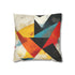 Abstract Geometric Shapes (Edition II) — Faux Suede Cushion Cover — Front 40×40 cm Square Cushion View