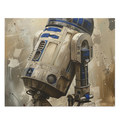 R2-D2 Star Wars jigsaw puzzle - perfect for fans of the galaxy far, far away. Piece together your favorite astromech droid!