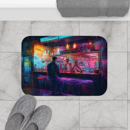 Neon Nights Bath Mat | Bath Mats | Bath, Bathroom, Home & Living, Indoor, Sublimation | Prints with Passion