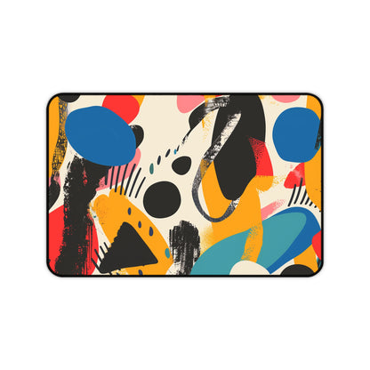 "Modern Abstract Bright Desk Mat - Add color and style to workspace"