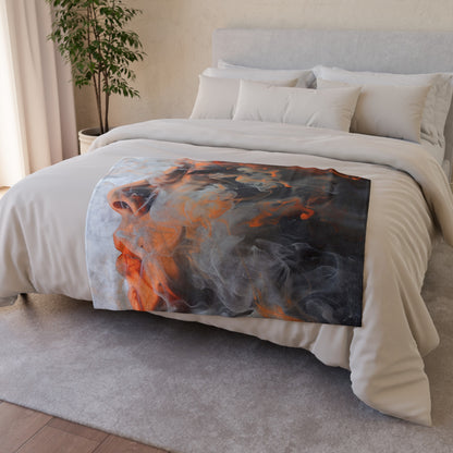 Whispy Dreams Blanket: Abstract Smoke Patterns | Blanket | Bed, Bedding, Blankets, Home & Living, Indoor, Mother's Day, Rest, Sleep, Sublimation | Prints with Passion