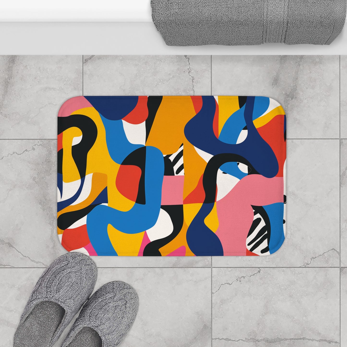 Abstract Bold Bath Mat