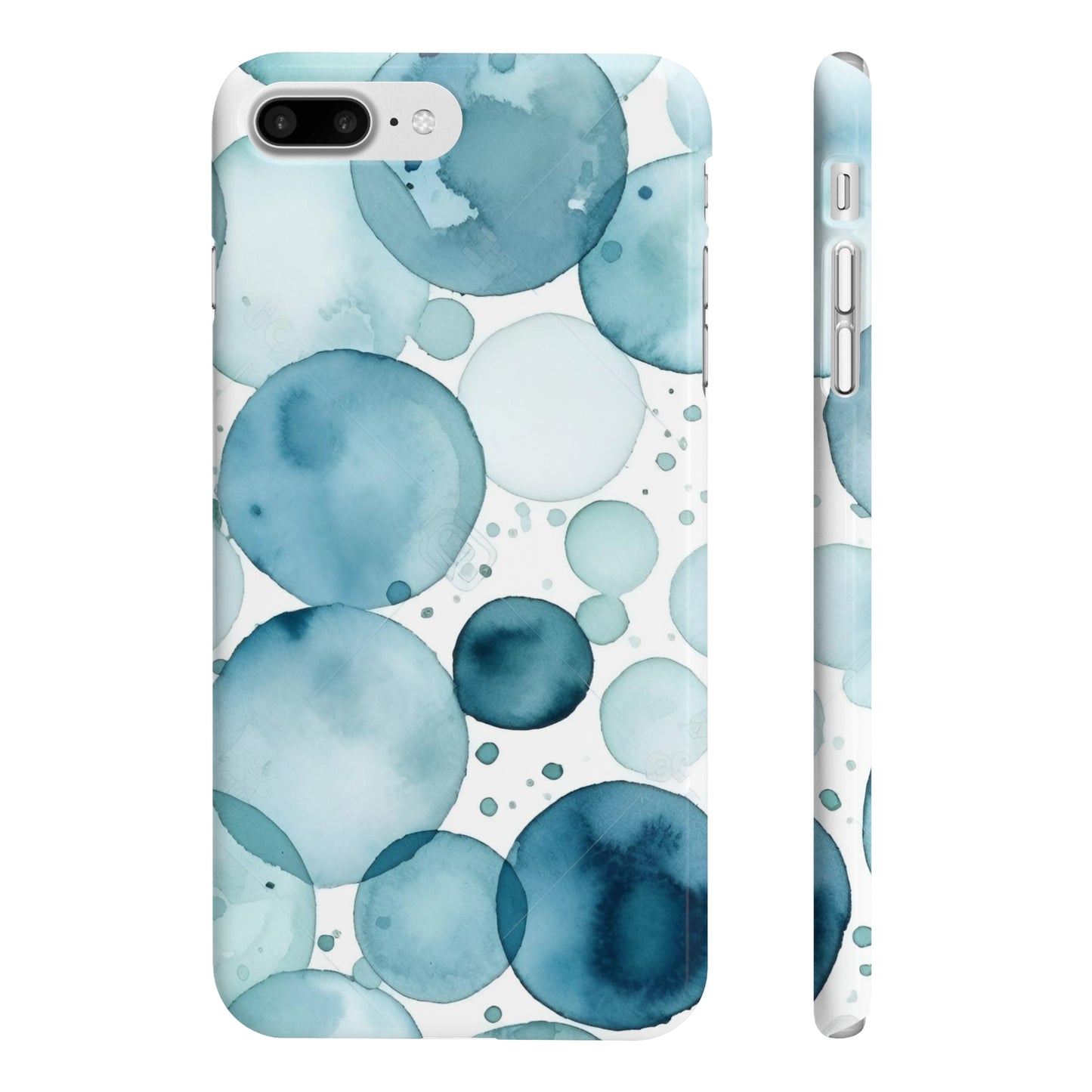 Glacial Gaze: Seamless Eyes Pattern Phone Case