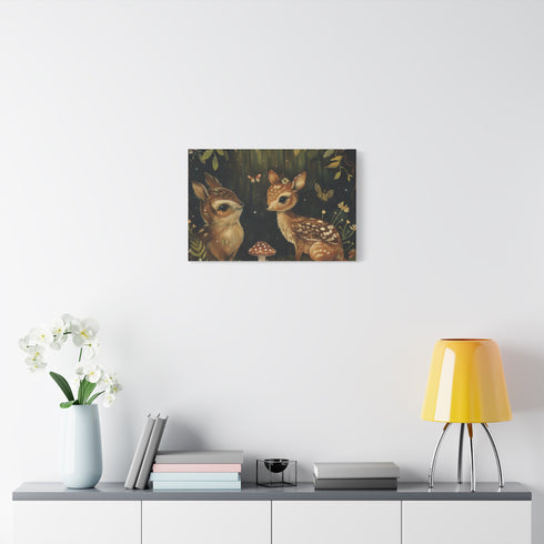 Woodland Creatures — Canvas Wall Art — Kiln-Dried Pine Frame & Ready-to-Hang Back View