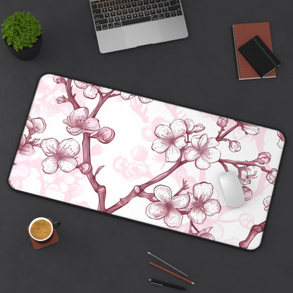 Cherry Blossom Desk Mat | Desk Mat | Accessories, Back-to-School, Desk, Fall Bestsellers, Home & Living, Mouse pad, Mouse Pads, Mousepad, Seasonal Picks, Stationery, TikTok | Prints with Passion