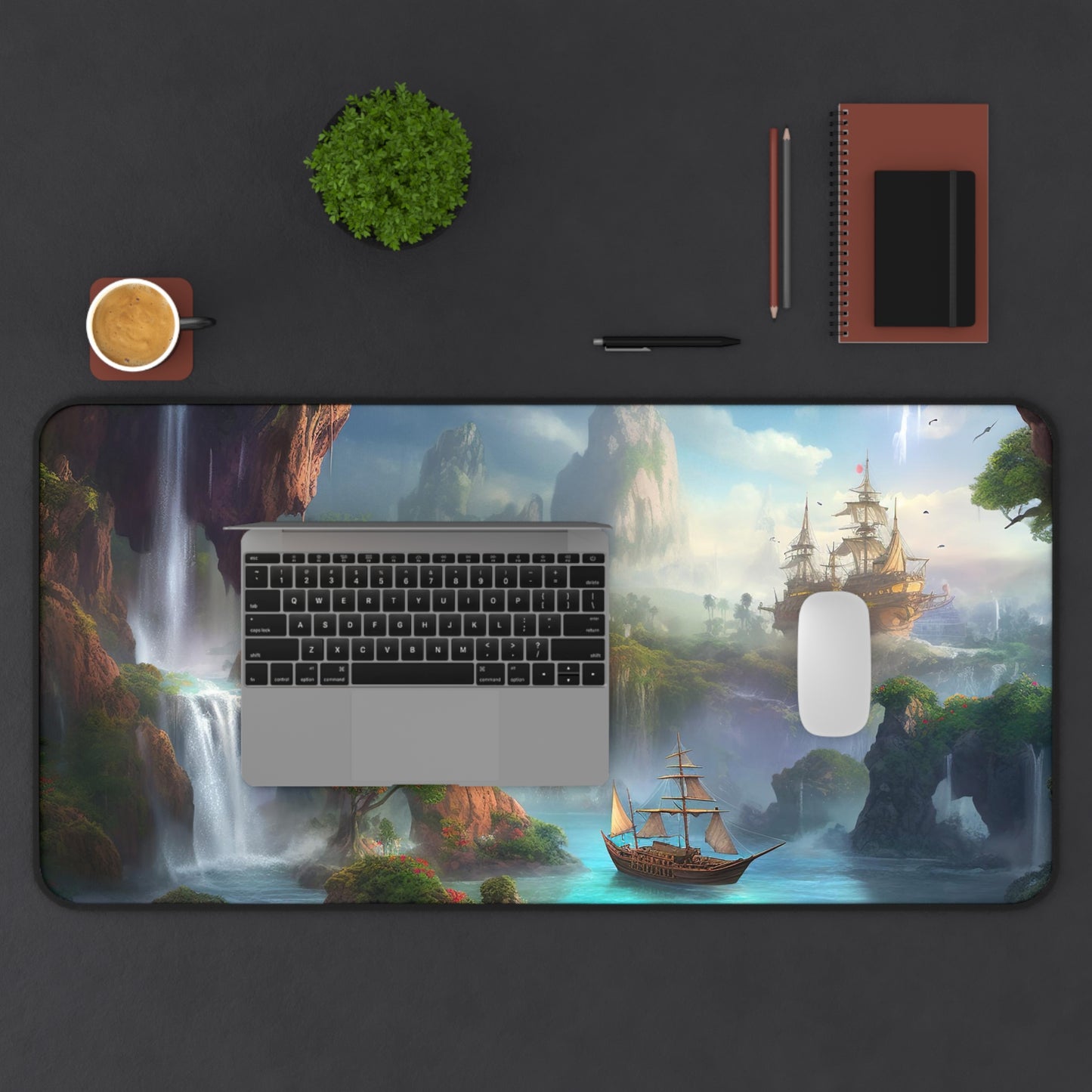 Magical Neverland Desk Mat - Serene and whimsical workspace decor for inspiration and wonder