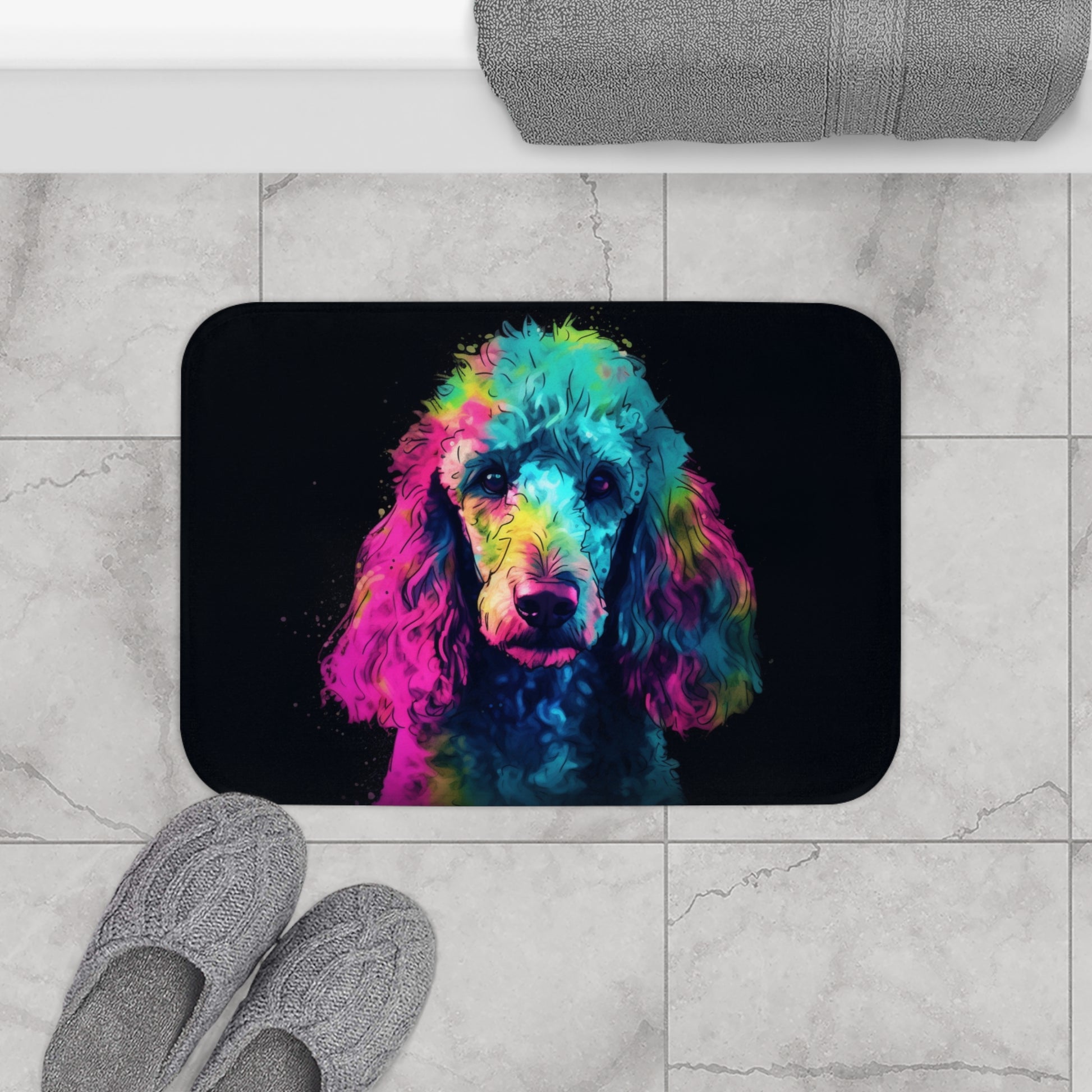 Poodle Cuddle Bath Mat | Bath Mats | Bath, Bathroom, Home & Living, Indoor, Sublimation | Prints with Passion