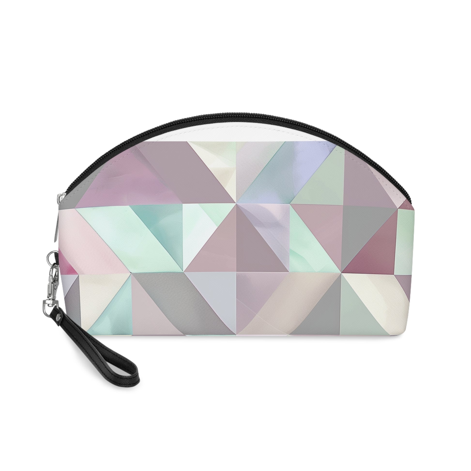 Pastel Geometrics Makeup Bag: Trendy & Chic Accessory | Makeup Bag | Accessories, All Over Print, AOP, Cosmetics, Pouches, Sublimation, Travel Accessories, With zipper | Prints with Passion