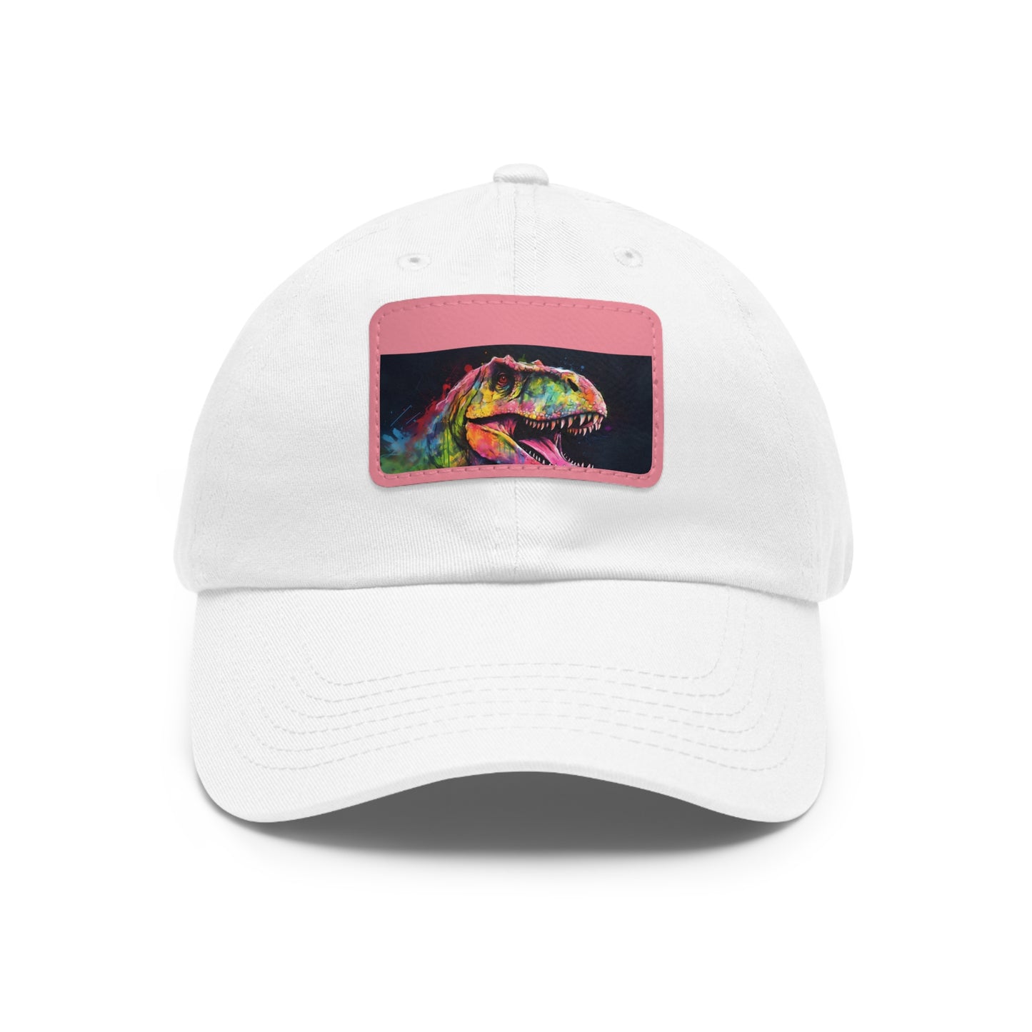 Dino Dreams Watercolor Neon Baseball Cap