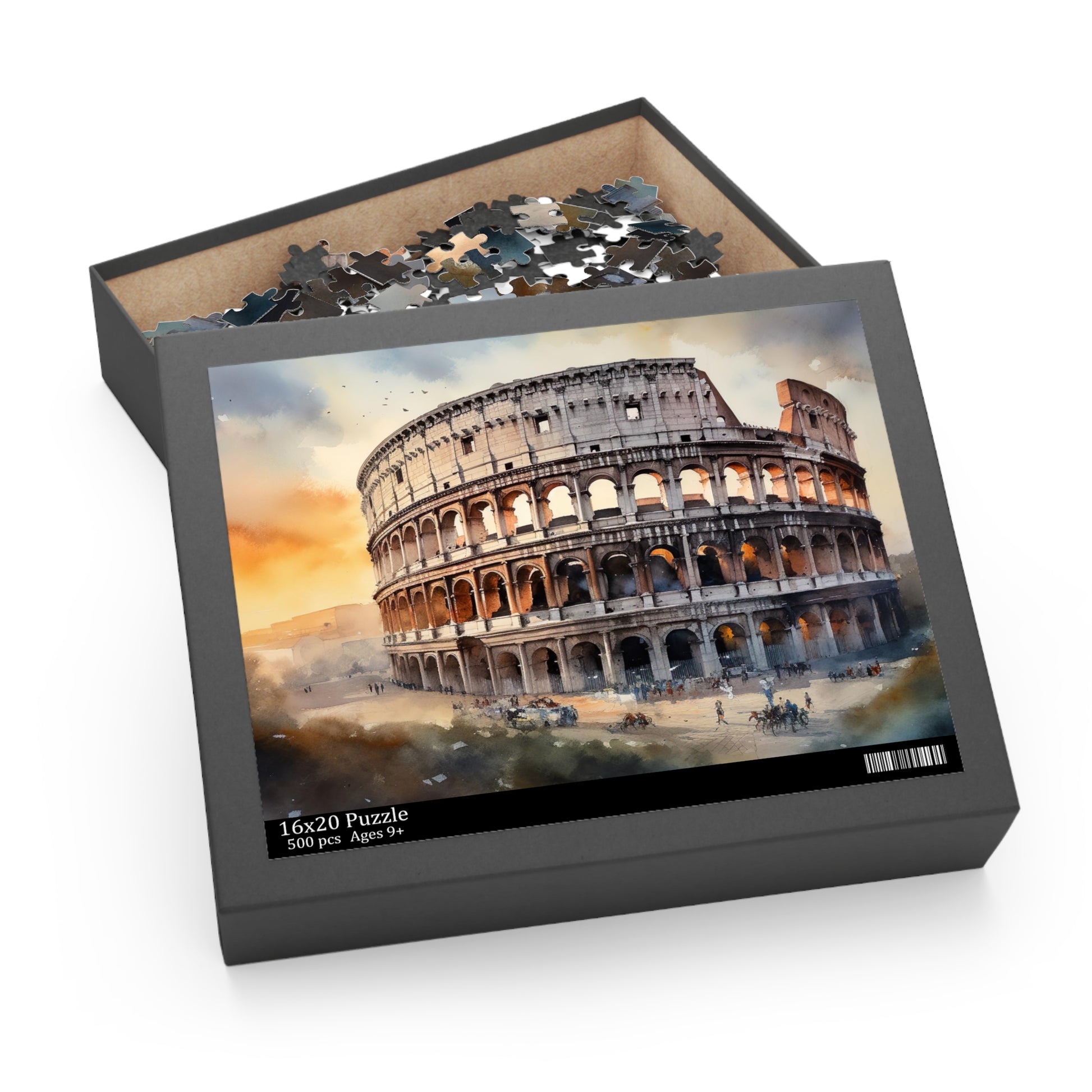 "Challenging Colosseum Rome jigsaw puzzle for history buffs and enthusiasts"