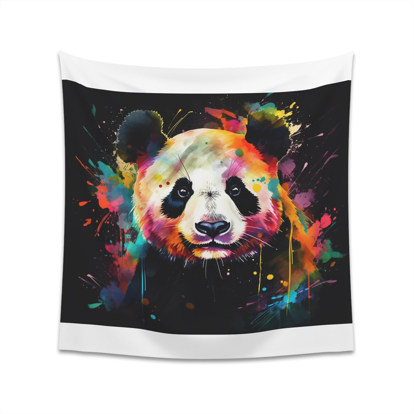 "Adorable Panda Paradise Watercolor Tapestry | High-Quality & Stylish | Perfect Gift"