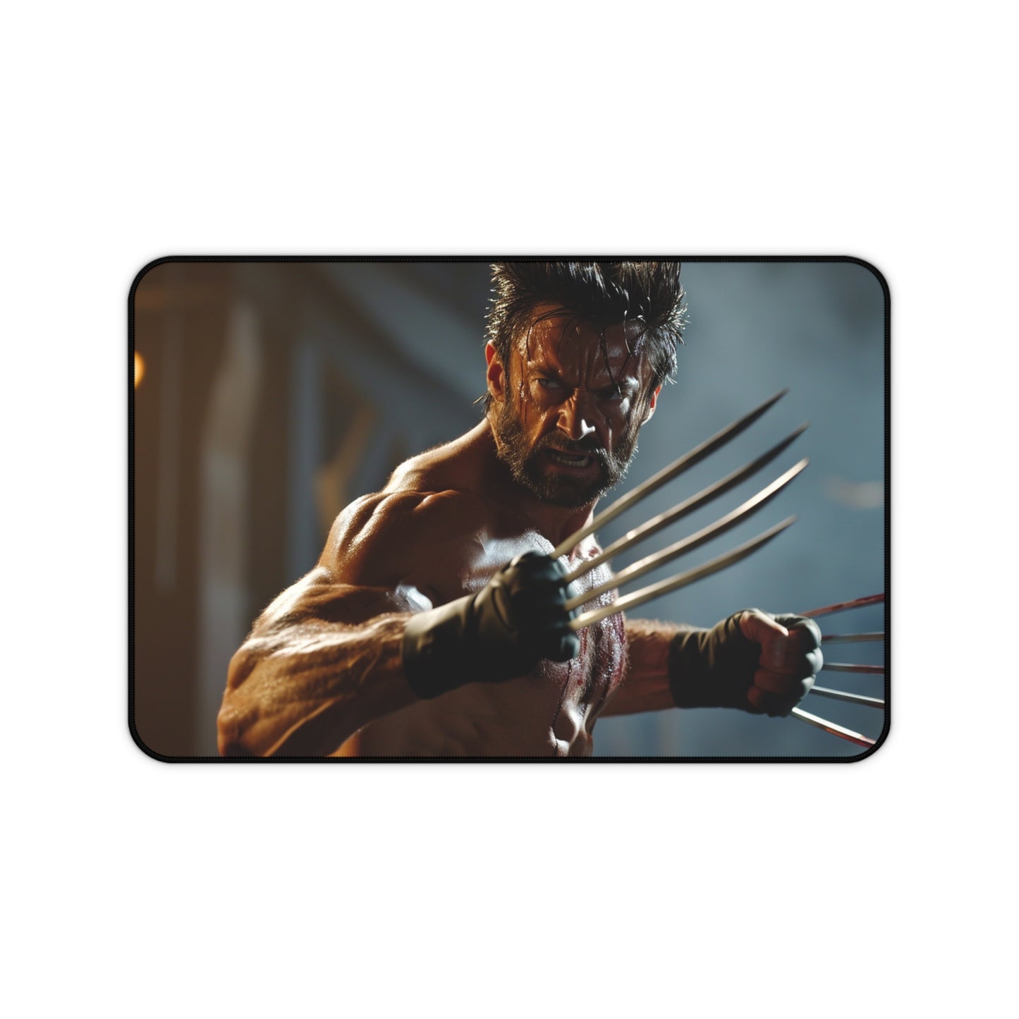 Wolverine Claw Desk Mat: Iconic design of Hugh Jackman's fierce character for hardcore fans. Transform your workspace into a battle zone.