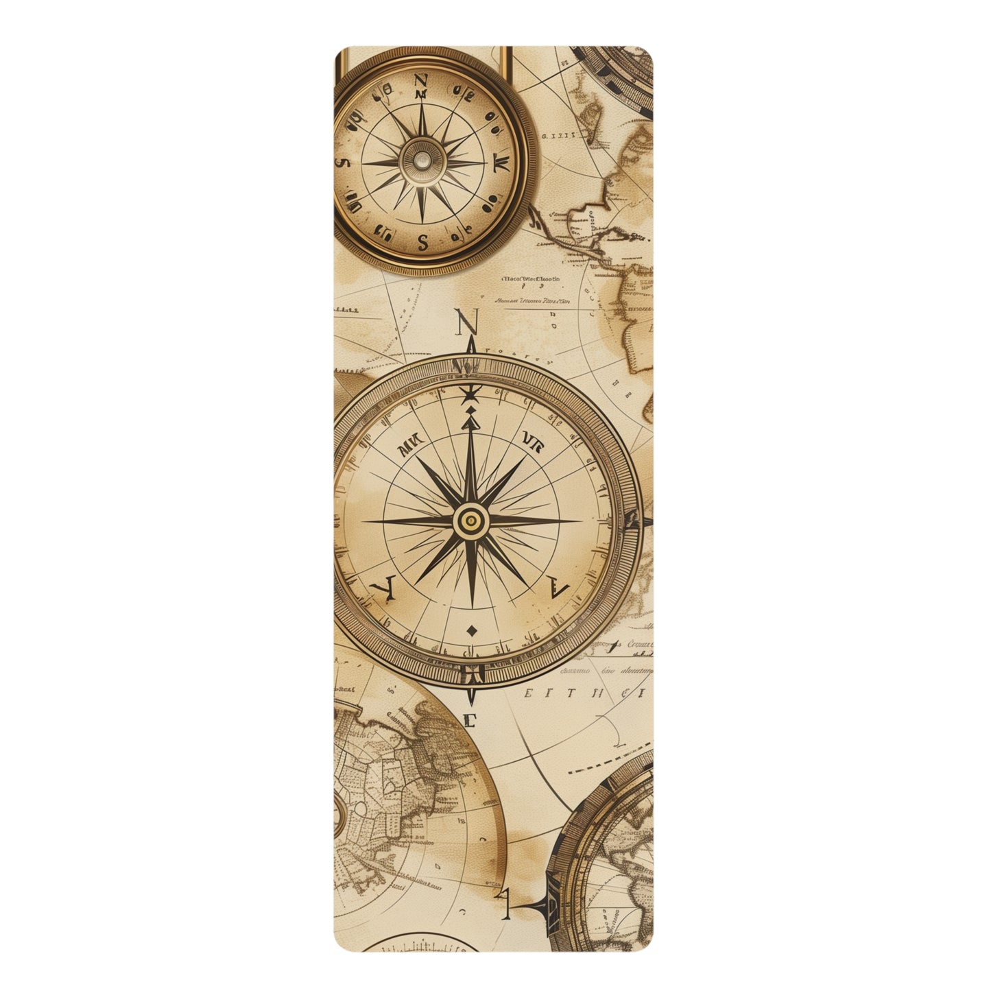 Vintage Maps Yoga Mat: Discover Your Journey