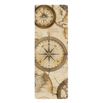 Vintage Maps Yoga Mat: Discover Your Journey