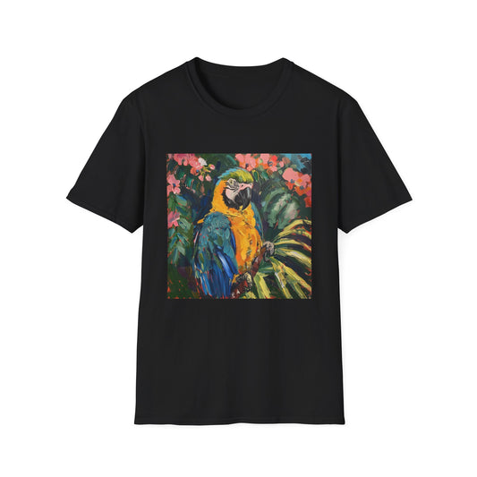 Tropical Rhapsody: A Vibrant Parrot's Paradise | T-Shirt | DTG, Men's Clothing, Regular fit, T-Shirts, Unisex, Women's Clothing | Prints with Passion