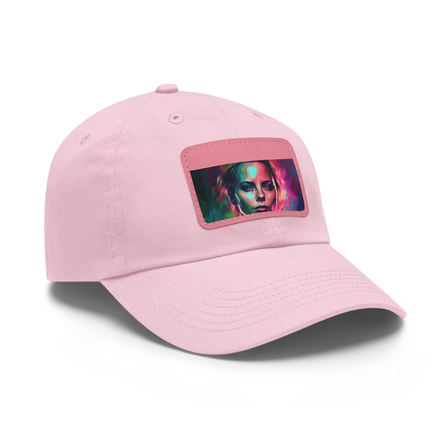 Neon Watercolor Charm: Charlize Theron Edition Baseball Cap