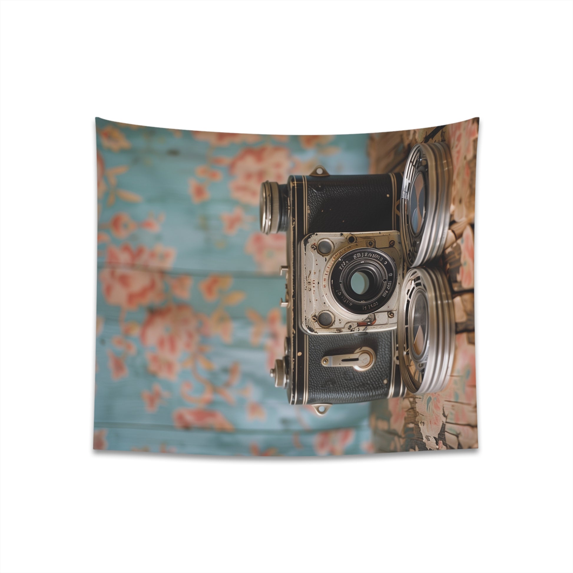 Vintage Camera Tapestry - High-Quality Nostalgic Decor for Photography Enthusiasts and Vintage Lovers - Perfect Gift - 34" x 40" or 57" x 57" - Shop Now!