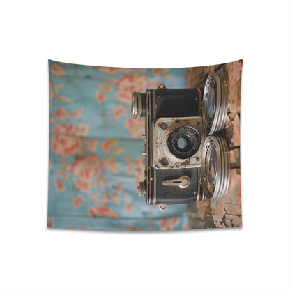 Vintage Camera Tapestry - High-Quality Nostalgic Decor for Photography Enthusiasts and Vintage Lovers - Perfect Gift - 34" x 40" or 57" x 57" - Shop Now!