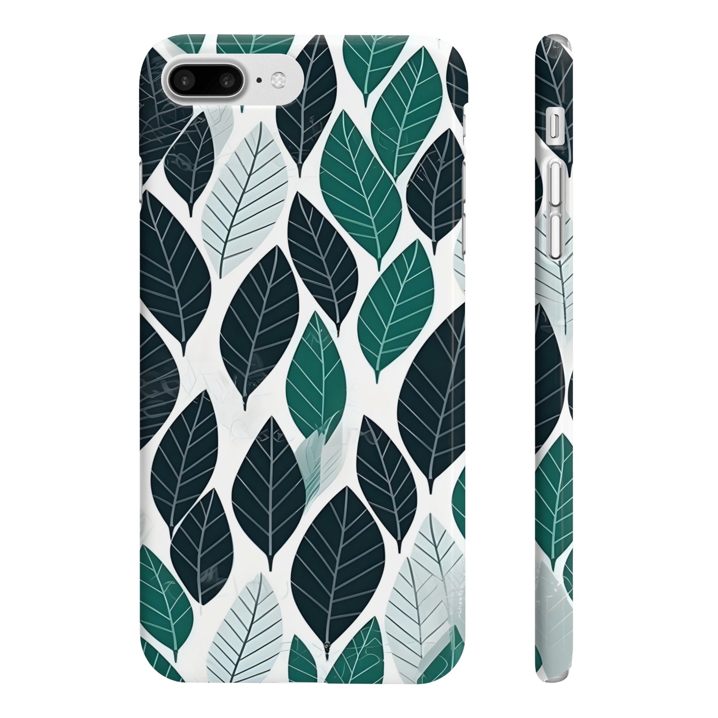 Verdant Vine: Modern Leaf Pattern Phone Case