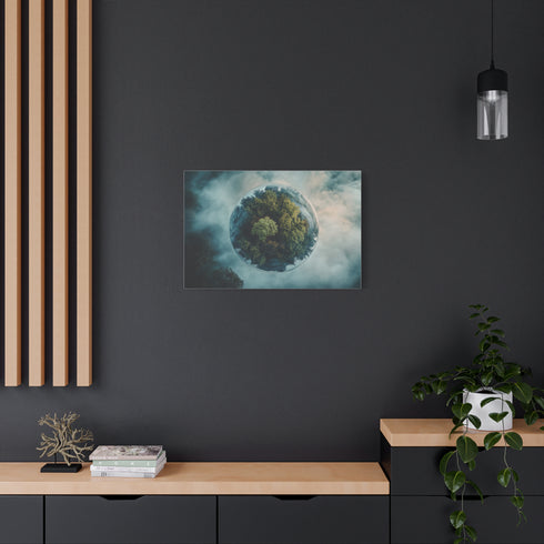 Dream Forest Growing Inside Planet — Canvas Wall Art — Product Detail View 8