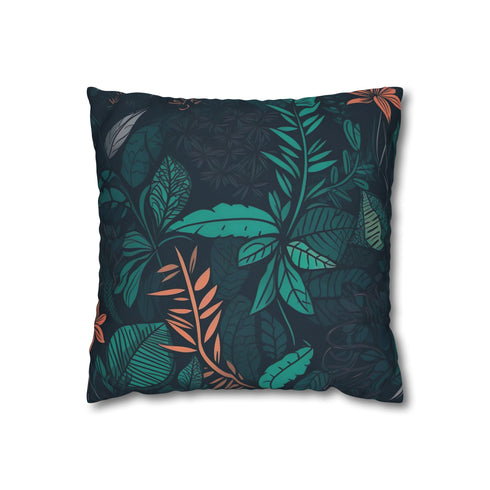 Botanical Tropical Leaves Square Cushion Cover – Prints With Passion (View 1)