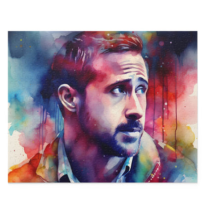 Ryan Gosling Neon Watercolors Puzzle | Puzzle | Back-to-School, Fall Picks, Games, Holiday Picks, Home & Living, Puzzles, TikTok, Valentine's Day, Valentine's Day Picks | Prints with Passion