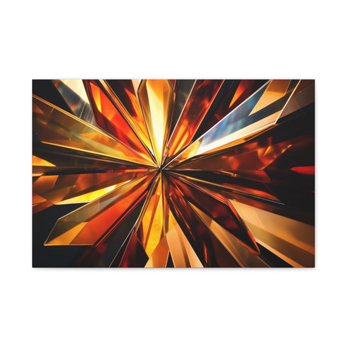 Geometric Starburst Explosion — Canvas Wall Art — Front Gallery-Wrapped Canvas View