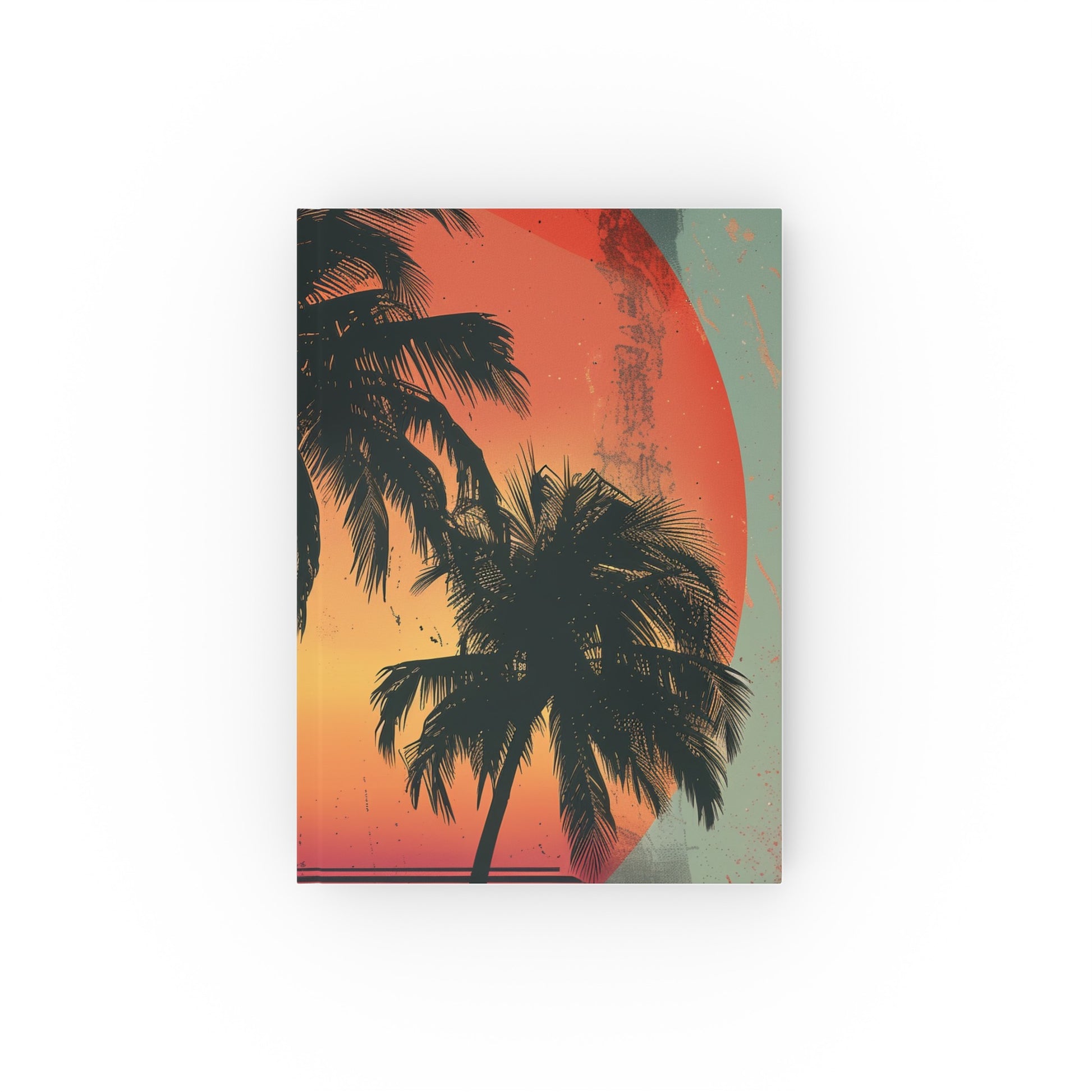 "Sunset Dreams Retro Beach Journal - Capture summer memories with this vibrant, high-quality journal perfect for all seasons. Makes a great gift! Check out our shop for more designs."