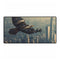 Robotic Eagle Soaring Above City — XL & XXL Desk Mat — Full Top-Down Artwork View