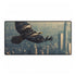 Robotic Eagle Soaring Above City — XL & XXL Desk Mat — Full Top-Down Artwork View