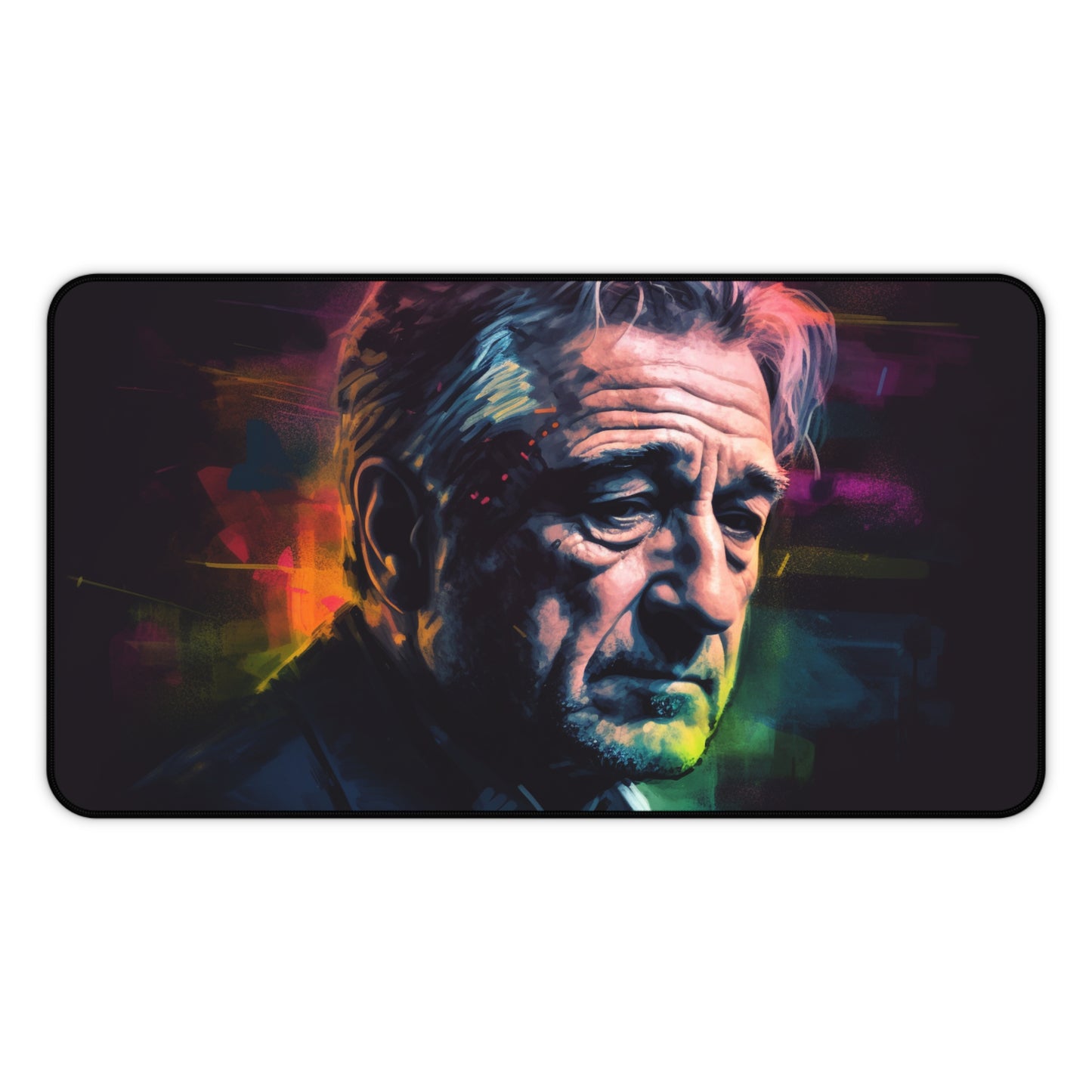 Officially licensed Rob DeNiro desk mat, high-quality material for style and protection.