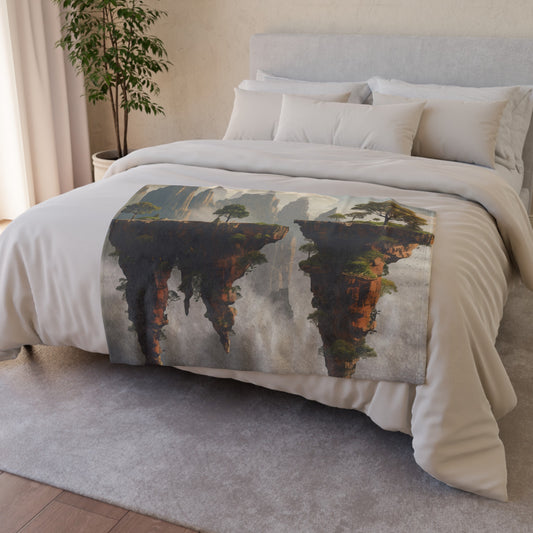 Escape to a surreal world of floating islands with our luxurious and cozy Floating Islands Dream Blanket. Perfect for curling up on the couch or adding a touch of magic to your bedroom decor. Shop now and bring a touch of whimsy to your home.