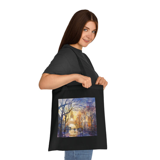 Eiffel Tower Watercolor Souvenir Tote Bag | Tote Bag | Accessories, Bags, Cotton, DTG, Totes | Prints with Passion